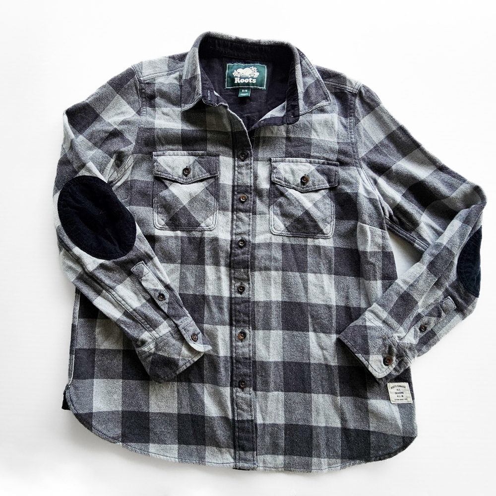 Roots Womens Flannel Size Medium
